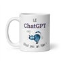 L'Esprit Des Anges Tasse-Mug Cadeau Chat Humour Intelligence Artificielle - Le Chat GPT n'est pas un Félin - Original Amusant Ma