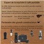 Handpresso Travel Press, cafetiere a piston compacte (INOX) double paroi isolante, 0,35 l (3 Tasses), Kit mini cafetière portabl