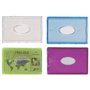 CANOCEA Lot de 4 Etuis Porte Carte Rigide Bleu + Transparent + Jaune + Rose