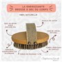 Stephanie Franck Beauty - Dry Brushing Body Brush - Brosse de Massage à sec Energisante - en Crin de Cheval, fibres de Tampico f