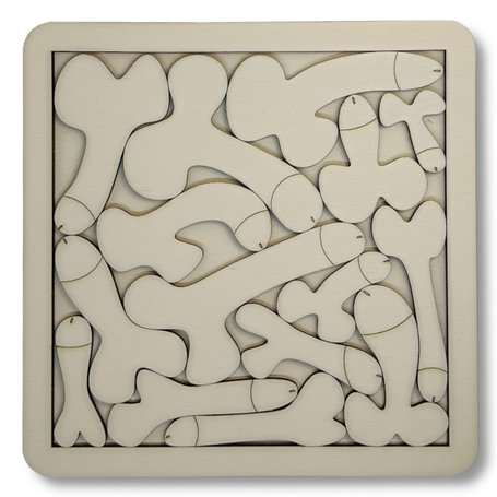 Wooodz Puzzle Casse tête en Bois Les zizis 15 pièces Difficile Fabriqué en France