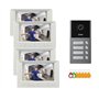 Visiophone pour immeuble 4 Boutons avec Lecteur de Badge RFID intégré