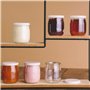 Monboco | lot de 12 Pots de yaourt en verre avec couvercles blancs hermétiques | Fabrication Française | yaourtière & robots (th