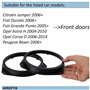 AERZETIX - C11577 - Lot de 2 Adaptateurs/supports pour haut-parleurs de voiture Ø165 mm - compatible avec Citroën Jumper, Fiat D