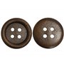 AERZETIX - C71883 - Lot de 10 Boutons à coudre ronds en bois Ø20x4 mm à 4 trous 32L L32 avec bord - couleur marron - ouverture 2