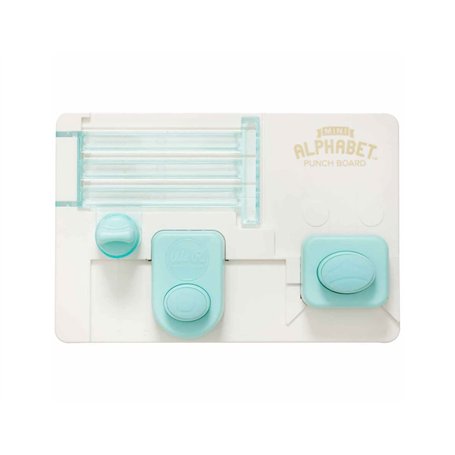 We R Memory Keepers Mini Lettres de l'alphabet Punch Board Multicolore
