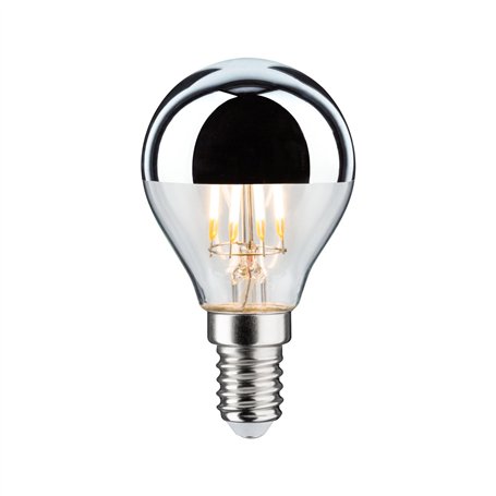 Paulmann 28667 Ampoule LED à filament avec miroir de tête Argenté chaud 2700 K E14 4