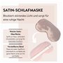 PARSA Beauty Kit de sommeil de beauté 3 pièces - Masque de sommeil en satin anti-frisottis - Bonnet crunchie en satin - Kit de s