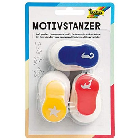 Folia - Perforateur à Motifs - Lot de 3 - Hippocampe