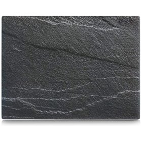 Zeller 26257 Ardoise Plaque de découpe Verre de Sécurité Gris 40 x 30 x 0