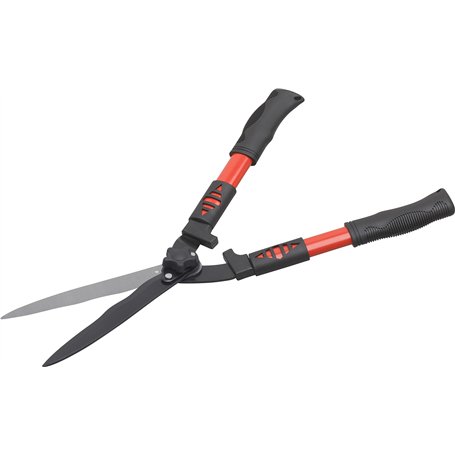 Meister Cisaille à haie extra longue lame dentelée et revêtement anti-adhésif pour couper les haies