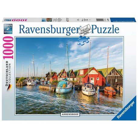 Ravensburger Puzzle-Monde Portuaire Romantique d'Ahrenshoop-Collection allemande-1000 pièces