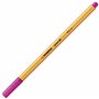 STABILO Stylo feutre pointe fine point 88 - Lot x 10 stylos feutre - Rose Foncé (88/56)