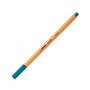 STABILO Stylo feutre pointe fine point 88 - Lot x 10 stylos feutre - Bleu Vert (88/51)