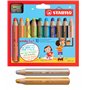 STABILO woody Lot de 10 crayons de couleur