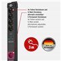 Brennenstuhl Premium-Line Multiprise 5 Prises avec parasurtenseur et Fonction Main-Follow (Multiprise avec Interrupteur et câble