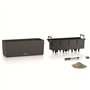 LECHUZA Jardiniere BALCONERA Stone 50 ALL-IN-ONE Noir