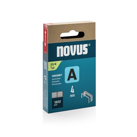 NOVUS TOOLS Agrafes en fil fin 4 mm de type 53