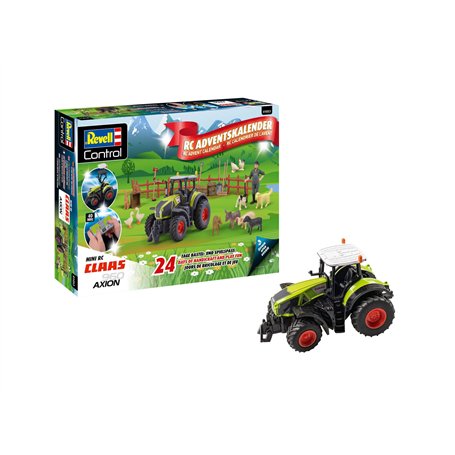 Revell Calendrier de l'Avent RC Claas 960 Axio I Claas Tracteur I Calendrier de l'Avent à Faire soi-même I Calendrier de Noël po