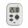 TFA Dostmann Minuteur numérique avec chronomètre 38.2053.02 - Alarme (Forte) / Vibration/lumière Clignotante - Minuteur de Cuisi