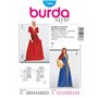 Burda B7468 Patron de Couture Robe et Bonnet Moyen Age 19 x 13 cm