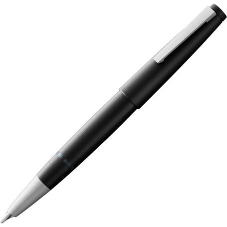 Lamy 2000 black - Stylo Plume élégant dans un corps robuste en fibre de verre - plume en or 14 ct.