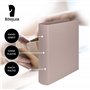 Rössler Papier 1316452495 - S.O.H.O. Classeur à anneaux pour DIN A4, hauteur de remplissage 5 cm, mécanisme à 4 anneaux, taupe, 