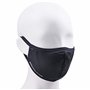 Uvex Face Mask Masque de Protection Respiratoire - Réutilisable et lavable - Désinfection Possible - Black - S/M (51-57 cm)