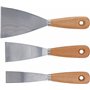 BGS Diy 85218 | Jeux de spatules | Poignée en bois | 30/50 / 80 mm | 3 pièces