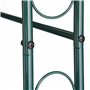 Relaxdays Arcade de rosiers avec porte, Arche pour plantes grimpantes, H x L X P: 215 x 115 x 43 cm, vert foncé
