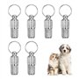 Welsberg Lot de 6 porte-addresse étiquettes d'adresse d'identification pour animaux de compagnie chien chat chaton chiot pendent