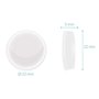 Navaris 24x Tampon élastique en Silicone - Autoadhésif en Silicone pour Les Murs, armoires et Le Verre Ø 22mm - Kit de 24 butoir