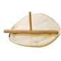 Teemando® Crêpes Lot de 2 pièces pour crêpes et distributeur en bois de hêtre 30 cm pour crêpes, crêpes, jambon palais
