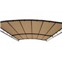 Quick Star Toit de Rechange pour pergola Sable 250 x 300 cm