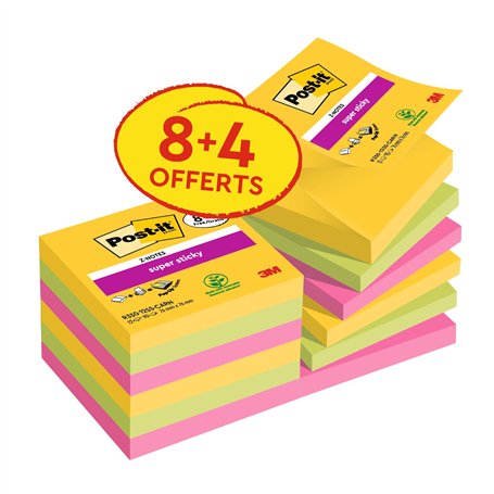 Post-it Z-Notes Autocollantes Super Sticky
