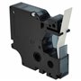 vhbw Ruban remplacement pour Dymo 45022, D1 pour imprimante d'étiquettes 12mm Noir sur Argent