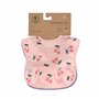 LÄSSIG Baby Bib Set 2 pcs. avec protection anti-chute hydrofuge fermeture autoagrippante/Lightweight Bib Happy Fruits Cherry