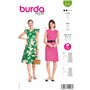 Burda style Patron de couture pour femme #5719 Robes d'été avec manches à ailes et robe midi sans manches Taille 34-44
