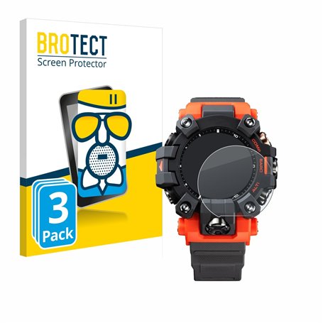 brotect Anti-Reflet Protection d'Écran Verre Mat pour Casio G-Shock GW-9500 (3 Pièces) - Film Protecteur Vitre 9H