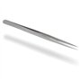 Pince à épiler professionnelle avec extrémités pointues en acier inoxydable pour strass et autres nail art