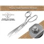 InstrumenteNrw Ciseaux de couture professionnels 17,5 cm - En acier inoxydable - Coupe de 8 cm