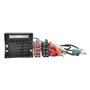 tomzz Audio 2439-091 Cadre de radio compatible avec Opel Corsa D Astra H Zafira B chromé mat avec adaptateur quadlock ISO Fakra