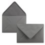 FarbenFroh - Lot de 25 enveloppes - Gris graphite / gris foncé - Format C5 - 22