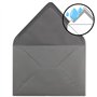 FarbenFroh - Lot de 25 enveloppes - Gris graphite / gris foncé - Format C5 - 22,0 x 15,4 cm - Fermeture humide sans fenêtre - No