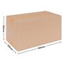100 cartons d'expédition simple cannelure 24 x 13 x 13 cm brun - KK 22 - verpacking