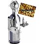 BRUBAKER - Porte-bouteille de vin - Serveur/Sommelier - Sculpture en Métal - Carte de voeux incl. - Idée cadeau originale