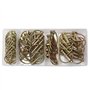 CCLIFE 50 pièces Goupille de lynch avec anneau pour remorque de tracteur agricole，Assortiment de goupilles clips rond sécurité 4