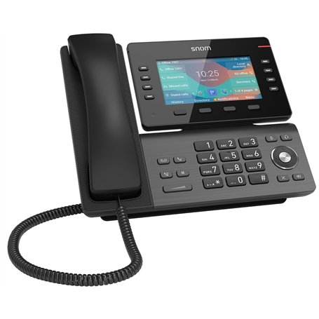 Snom D862 TéLéPhone Fixe Filaire - ÉCran Couleur IPS 5 Inclinable