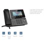 Snom D862 TéLéPhone Fixe Filaire - ÉCran Couleur IPS 5 Inclinable, 8 Touches Programmables, USB 2.0 - TéLéPhone Fixe Filair