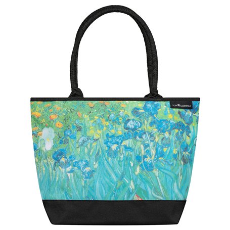 VON LILIENFELD Cabas Besace Vincent van Gogh : Iris Sac Bandoulière Spacieux Sacs Portés Èpaule Cabas Décontractés Fleur Art